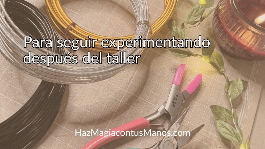 para seguir experimentando desde casa
